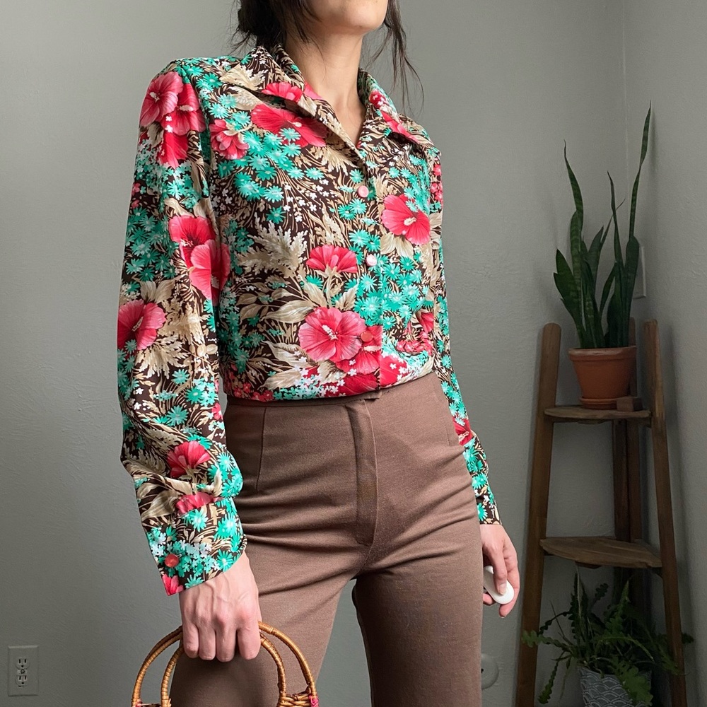 70s Vintage Floral Down